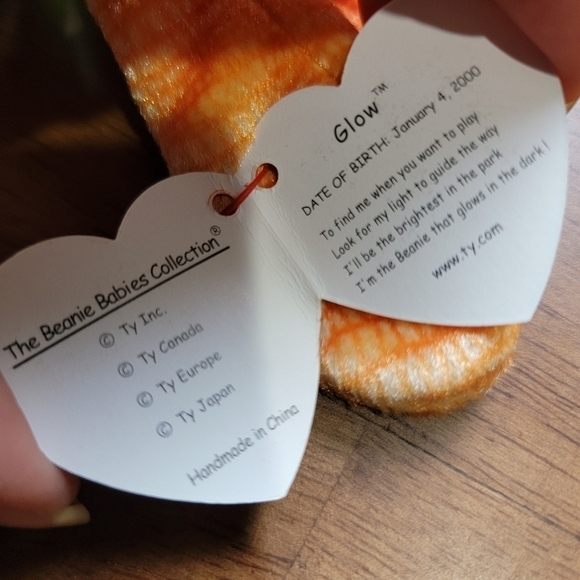 NWT Vintage TY Beanie Babies Glow Firefly Lightning Bug - Picture 7 of 17